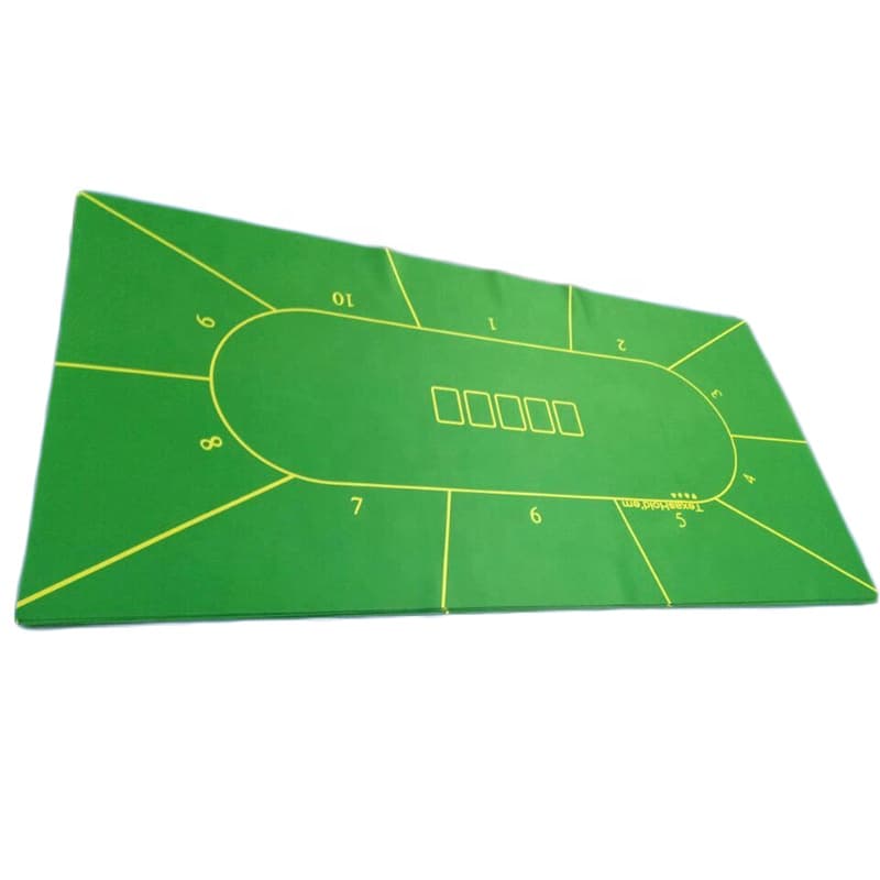 Deluxe Green Suede Poker Table Felt Mat