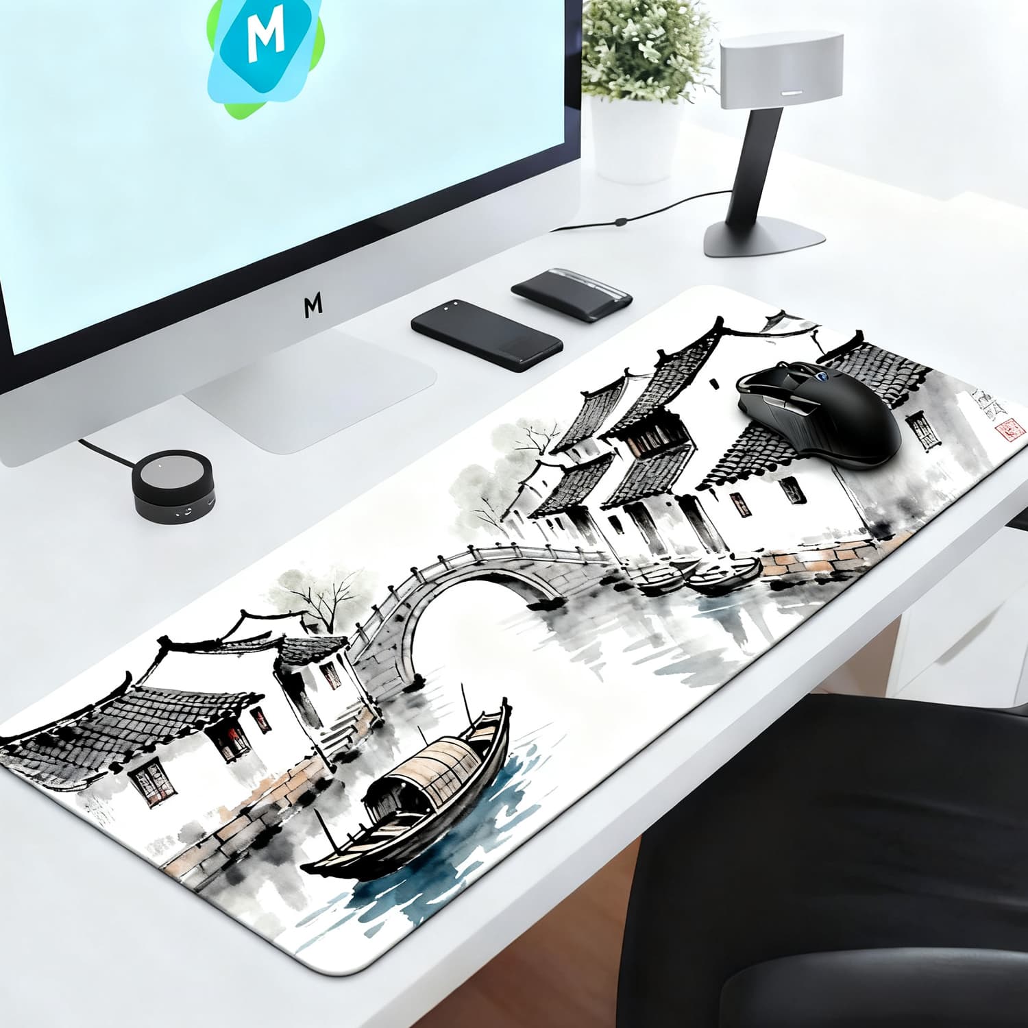 Non-Slip Gaming Rubber Play Mat - XL/XXL