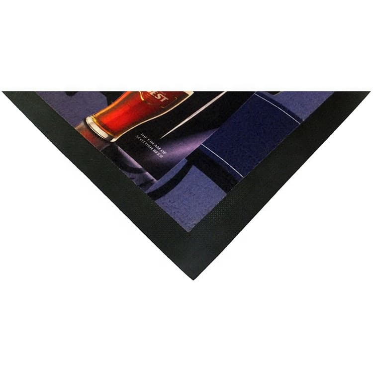 Black Nitrile Rubber Glass Bar Mat
