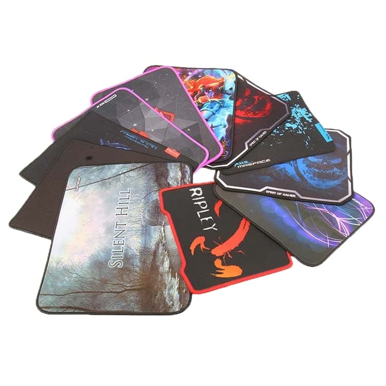 Poron Rubber Gaming Mouse Pad with Stitched Edges