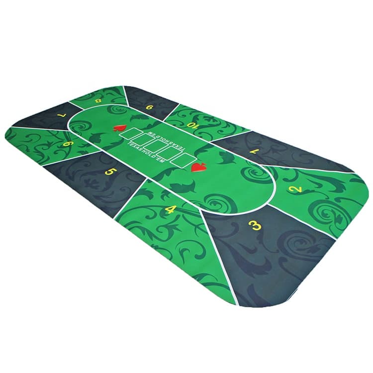 Non-Slip Poker Mat with Soft Cloth Top