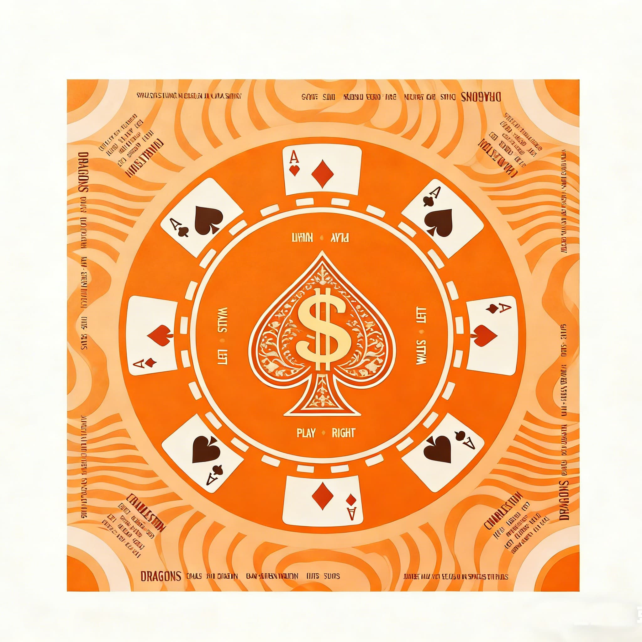 Mahjong Mat with Rubber Backing