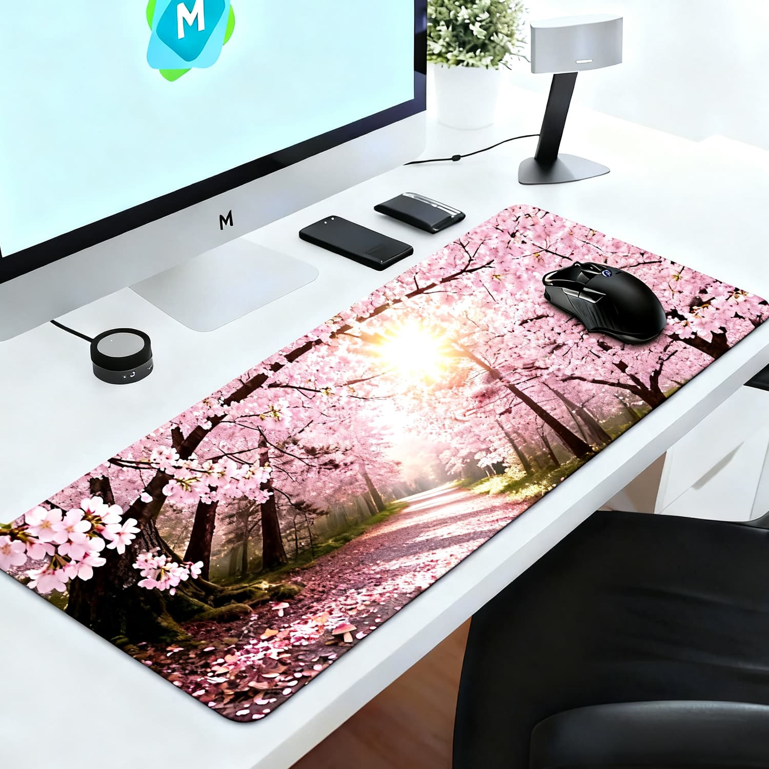 Natural Rubber Gaming Desk Mat - XXL Non-Slip