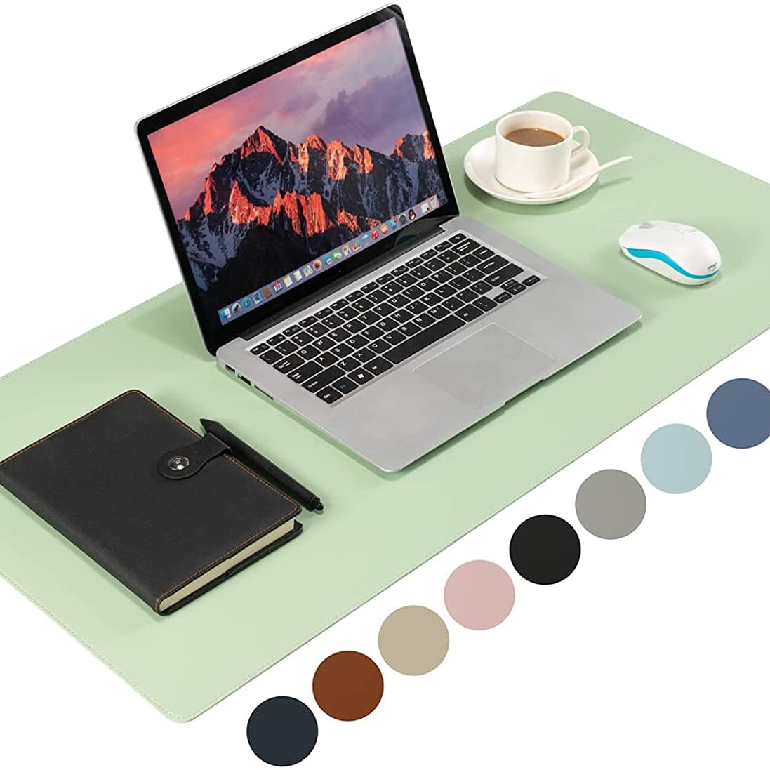 Dual-Sided Leather & Cork Desk Mat – 3mm