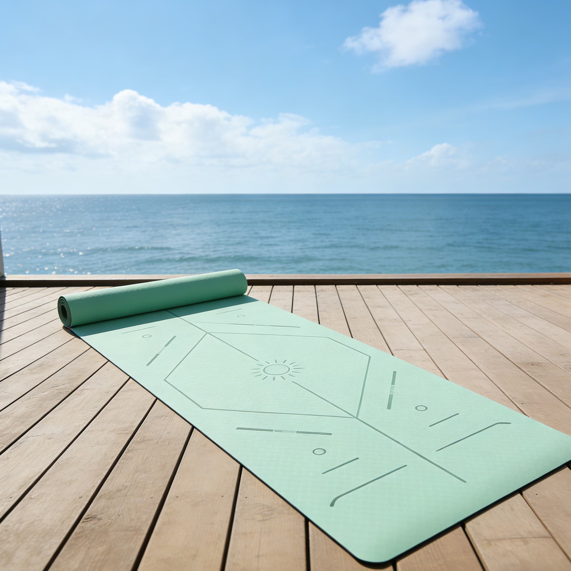 Foldable Natural Rubber Pilates Mat