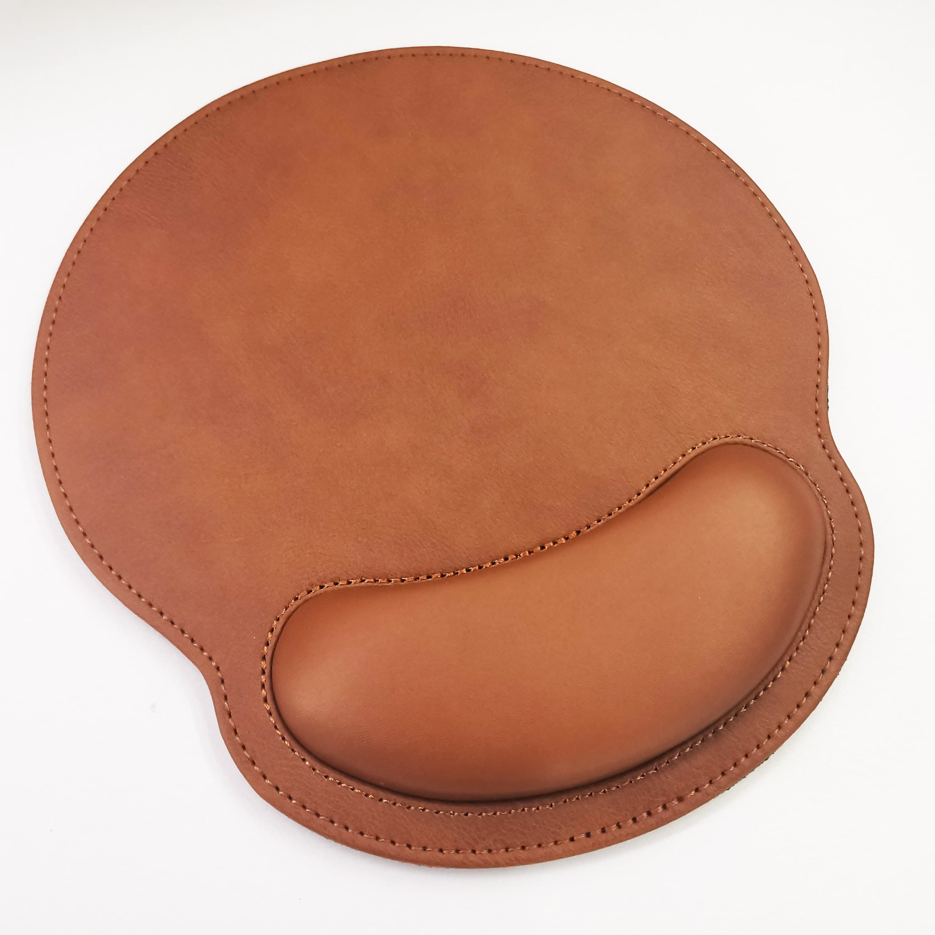 PU Leather Memory Foam Wrist Rest Mouse Pad