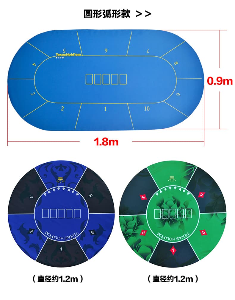 Professional Heat Transfer Dice & Poker Mat