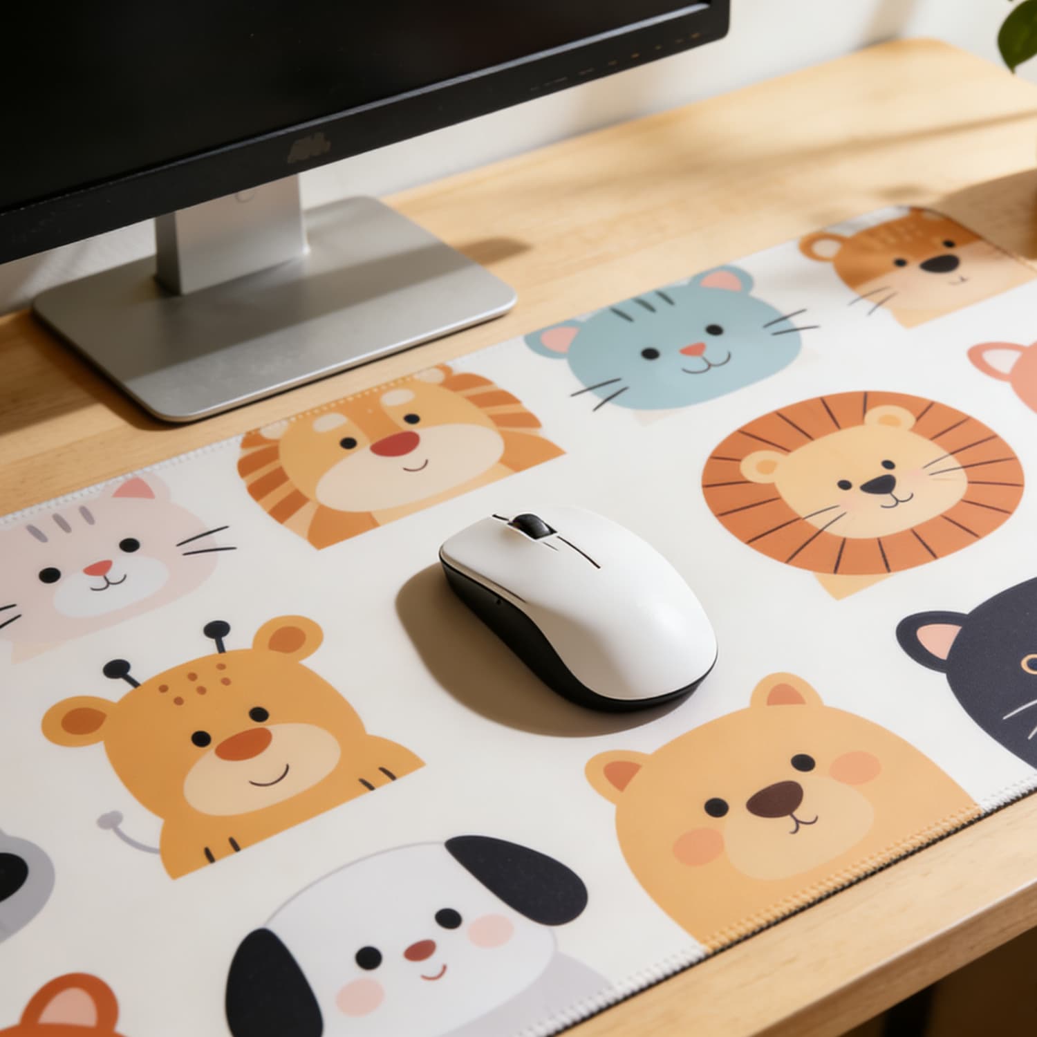 XXL Anti-Slip Gaming Desk Pad with Stitched Edges