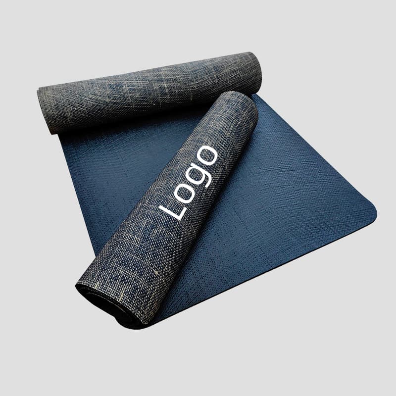 Organic Natural Rubber Yoga Mat with Hemp