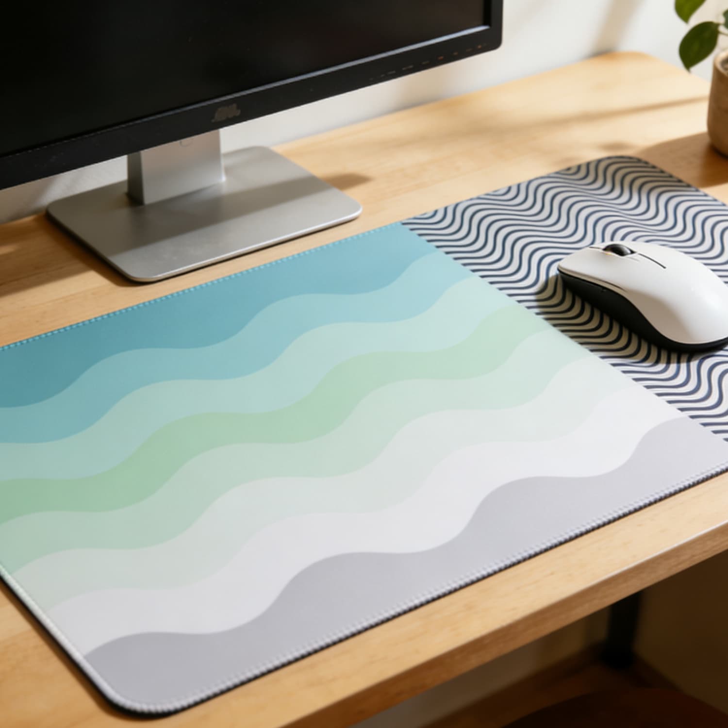 Premium Desk Mouse Pad with Rubber Base