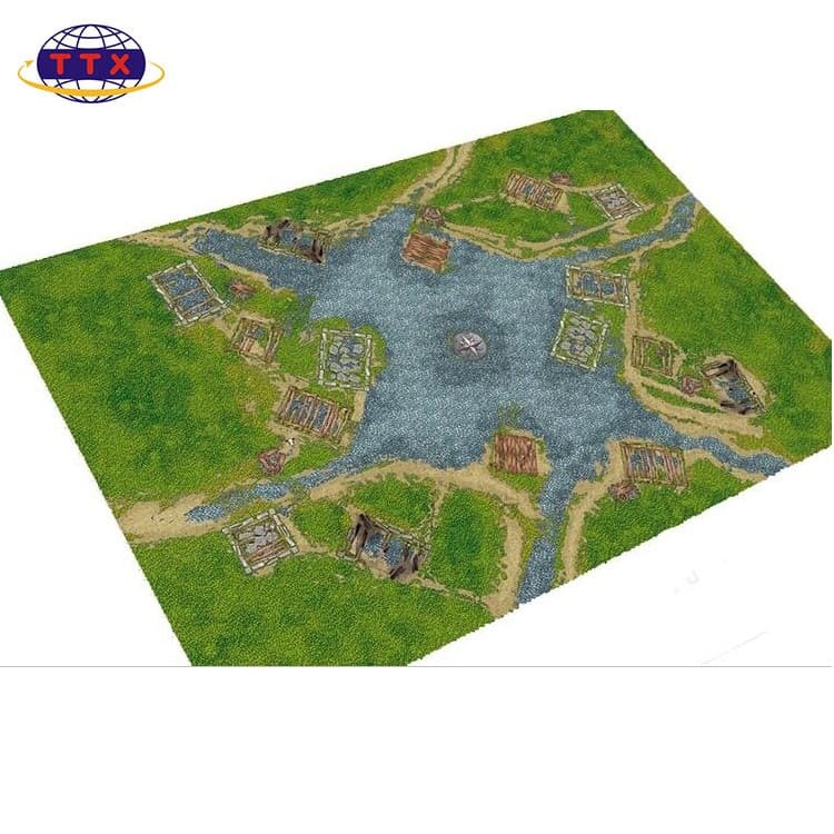 Natural Rubber Wargame Battle Mat 4x6