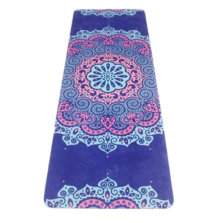Premium Suede Yoga Mat - Non-Slip Comfort