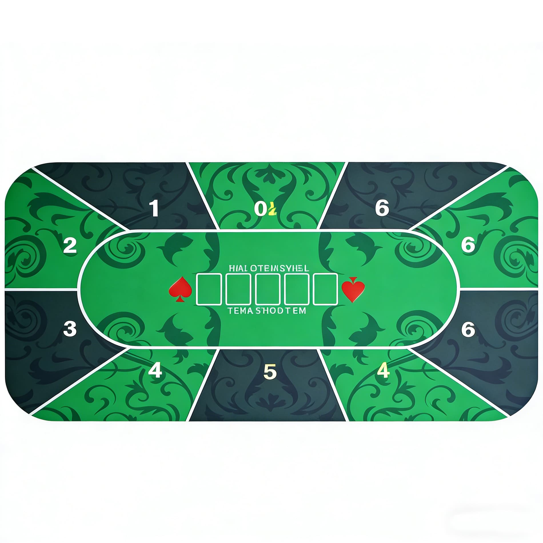 Felt Rectangular Poker Table Mat