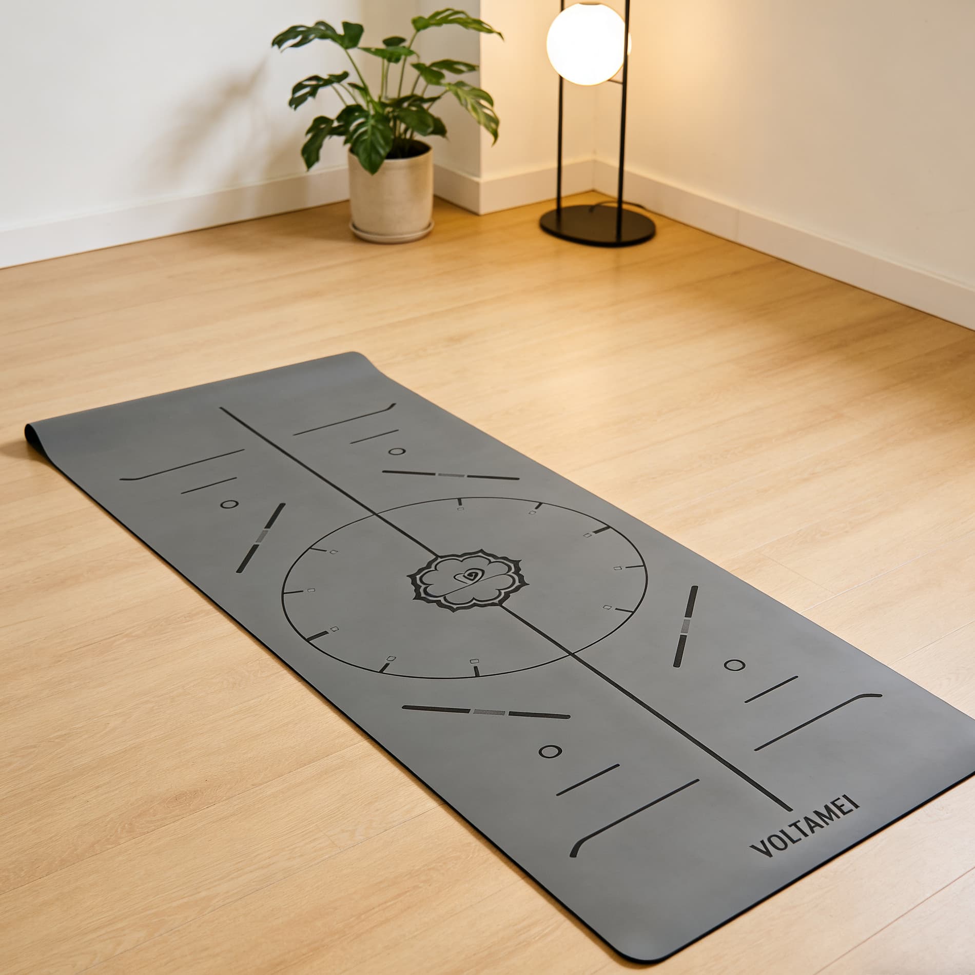 Red Chakra PU Leather Yoga Mat
