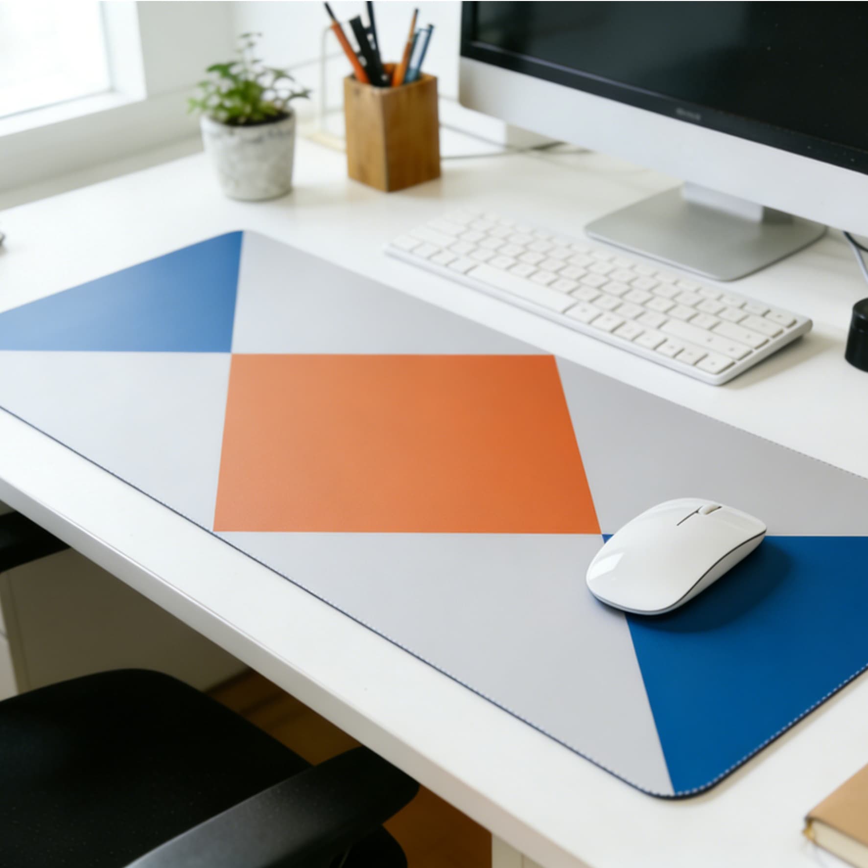 Professional Gaming Desk Mat — Red & Black