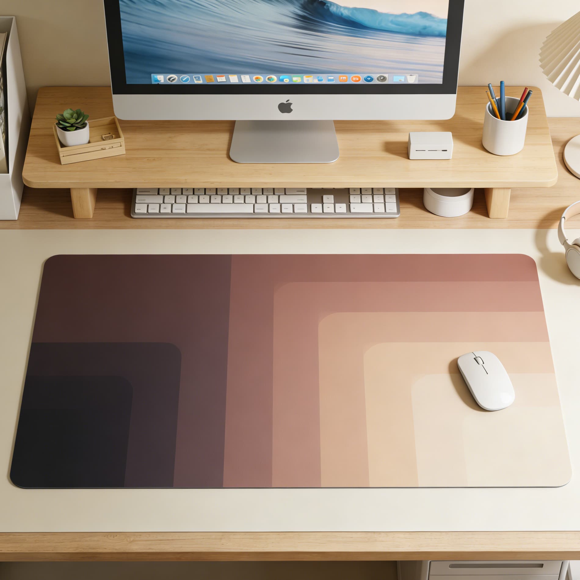 Anti-Slip Natural Rubber Keyboard Desk Mat
