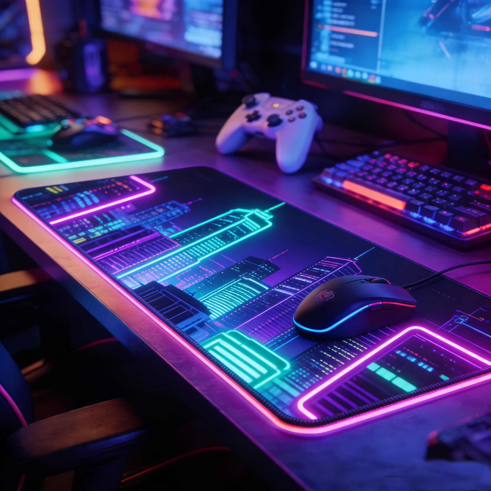 XXL Gaming Mouse Pad with Stitched Edges