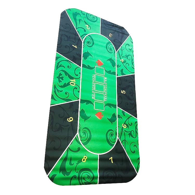 Premium Round Poker Mat with Soundproof Base