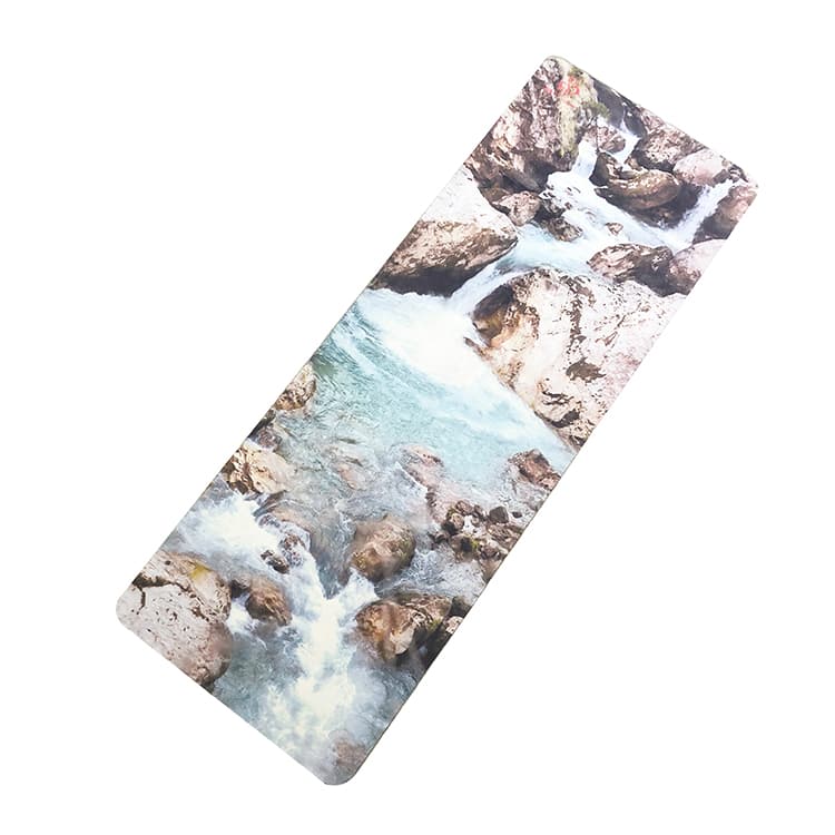 Suede Yoga Mat with Natural Rubber Base