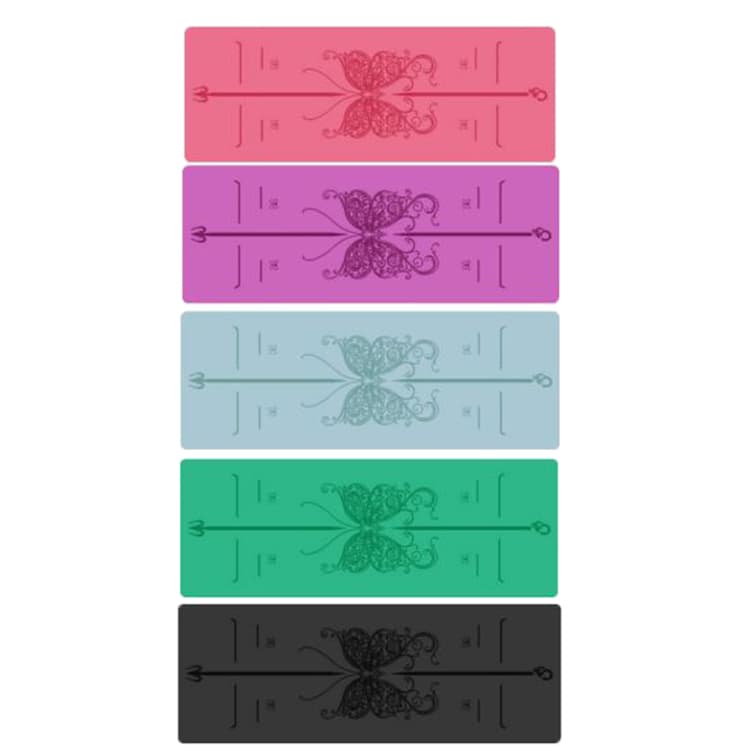 Eco Yoga Mat with Debossed Design - Premium Thick